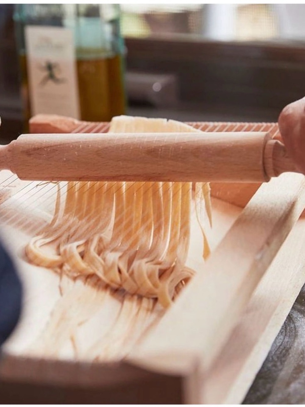 NEW Verve Culture Large Chitarra Pasta Maker in Light Brown